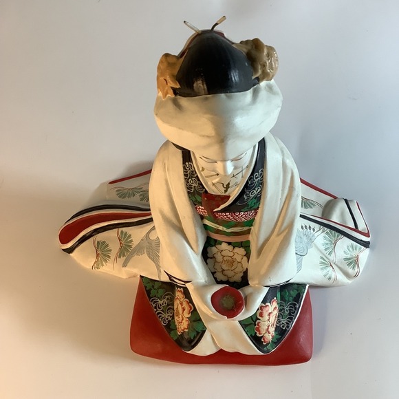 Hakata Urasaki Doll Japanese Bride Clay Figurine Hand Painted Vintage - Picture 5 of 9